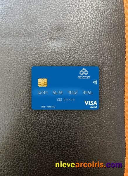 India Indian Overseas Bank visa debit card photolook